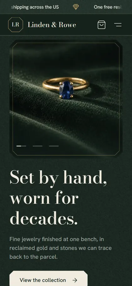 Jewelry & luxury demo site