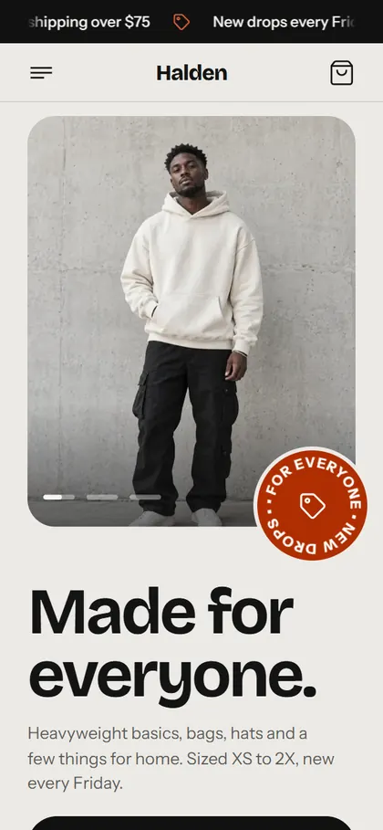 Streetwear demo site